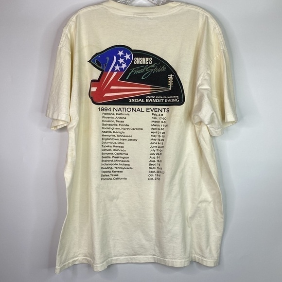 Vintage NHRA Don Prudhomme Final Strike Tshirt XL 1994 - Picture 4 of 16